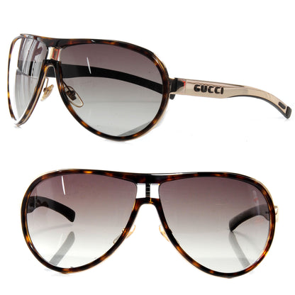 Gucci Aviator Sunglasses 1566 Tortoise 1 of 6