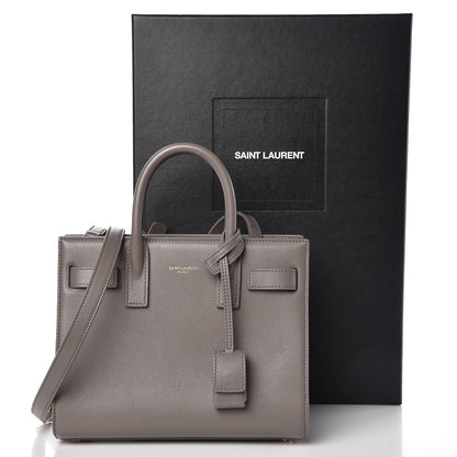 Saint Laurent Calfskin Nano Sac De Jour Fog 10 of 10