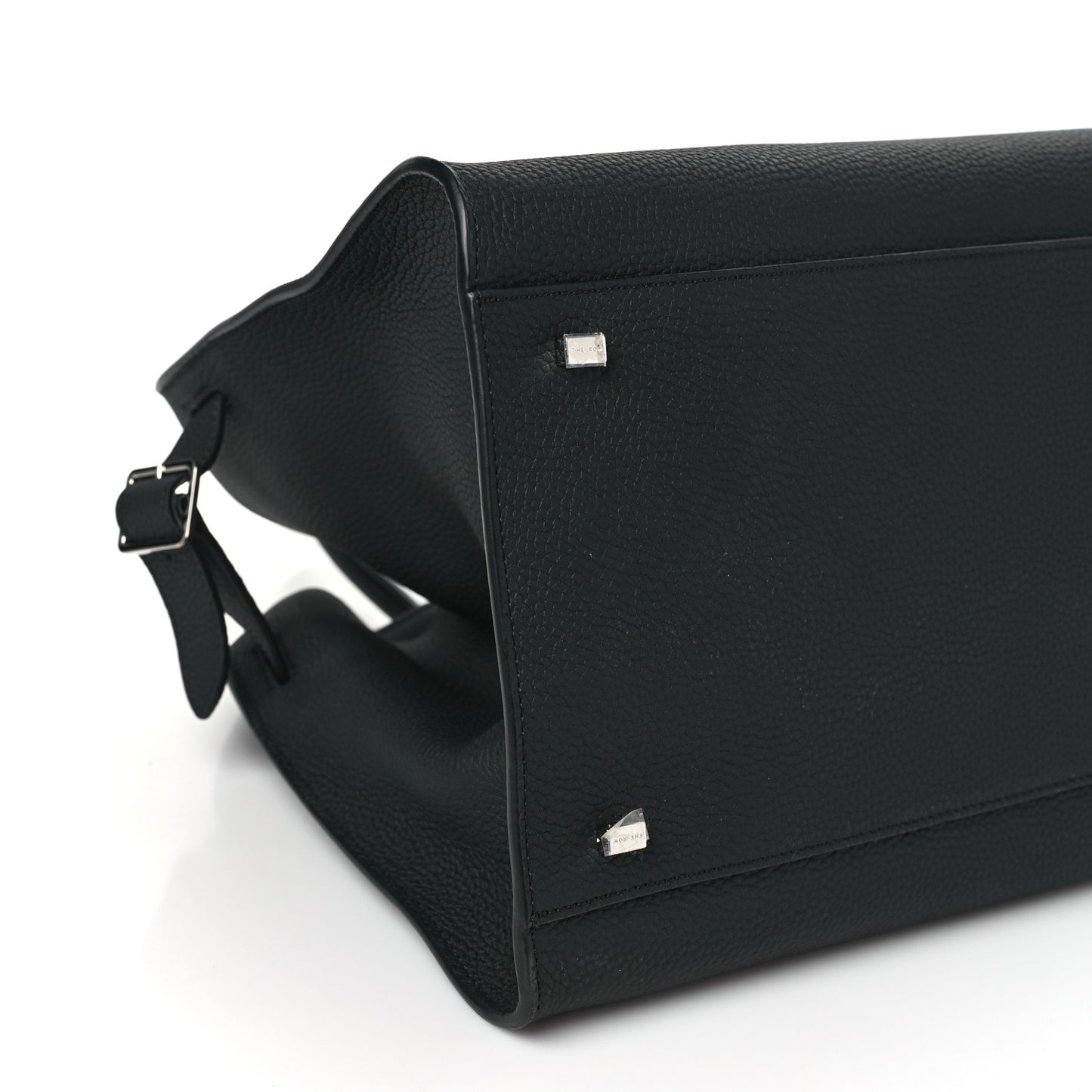 Matte Grained Calfskin Soft Margaux 15 Black