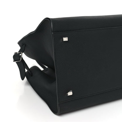 The Row Matte Grained Calfskin Soft Margaux 15 Black 8 of 9