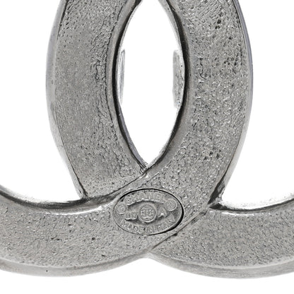 Chanel Ruthenium Crystal CC Brooch Dark Grey 4 of 4