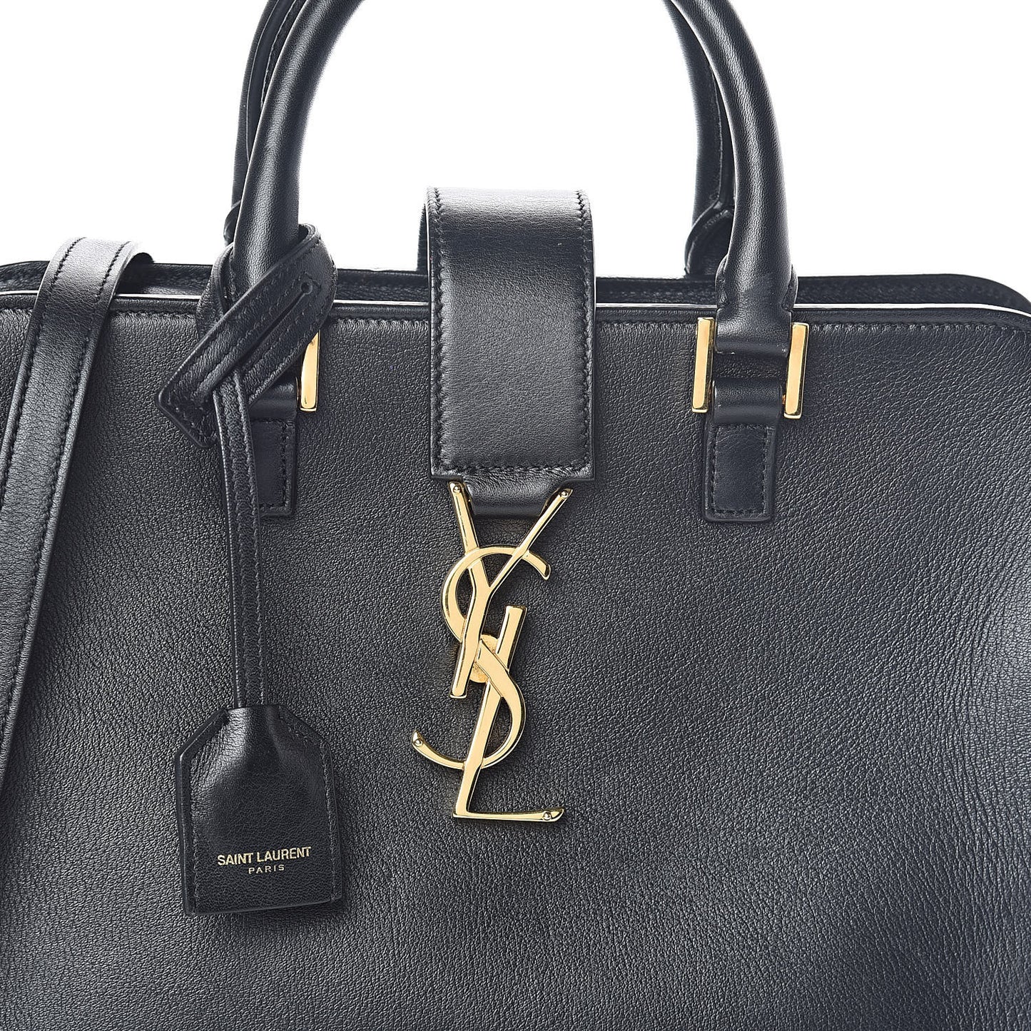 Calfskin Monogram Baby Cabas Black