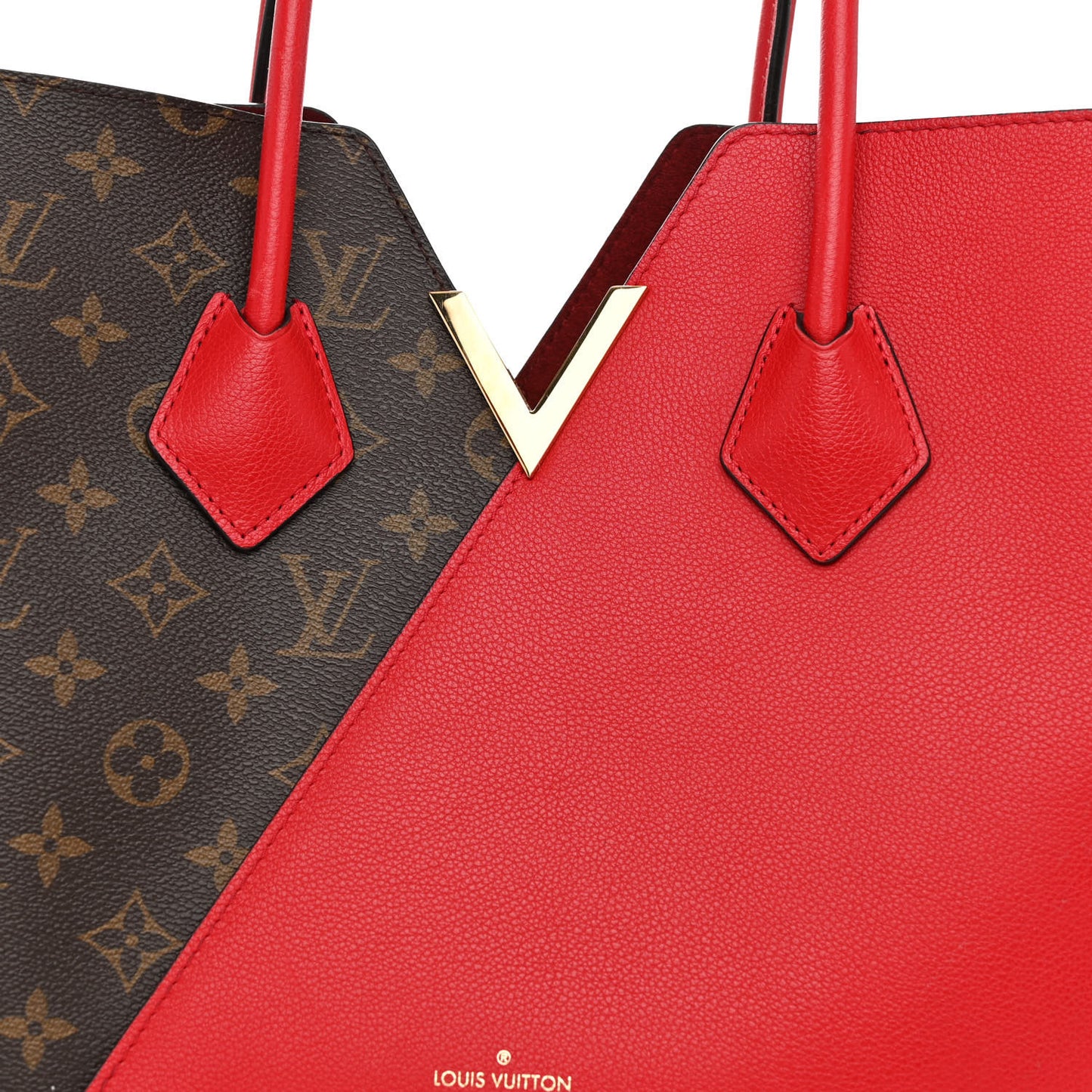 Calfskin Monogram Kimono Tote Cherry