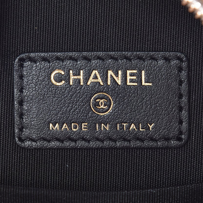 Chanel Caviar Quilted Round Filigree Crossbody Beige Black 6 of 7