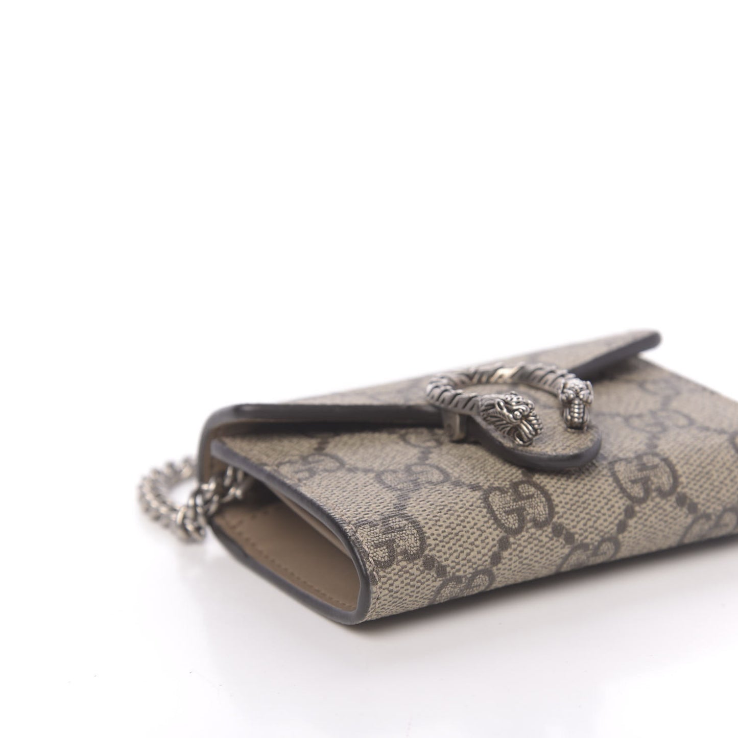 GG Supreme Monogram Dionysus Coin Purse Taupe