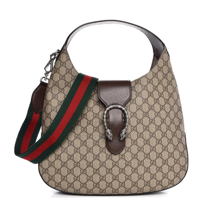 Gucci GG Supreme Monogram Web Medium Dionysus Hobo Brown 1 of 8