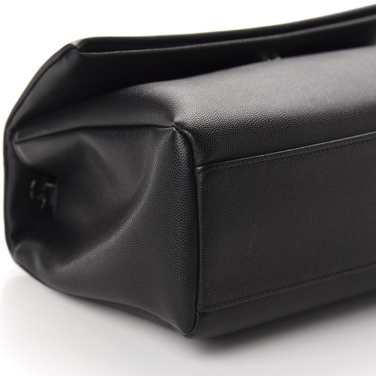 Saint Laurent Grain De Poudre Medium West Hollywood Monogram Fold-Over Black 5 of 10