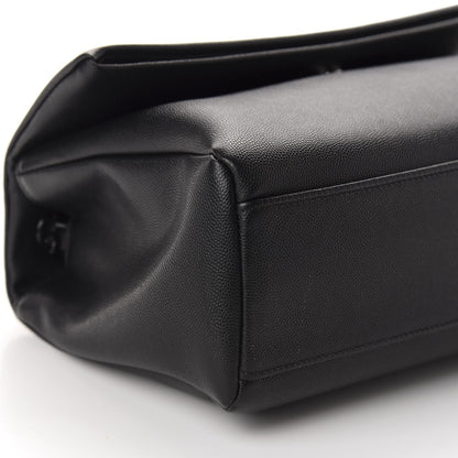 Saint Laurent Grain De Poudre Medium West Hollywood Monogram Fold-Over Black 5 of 10