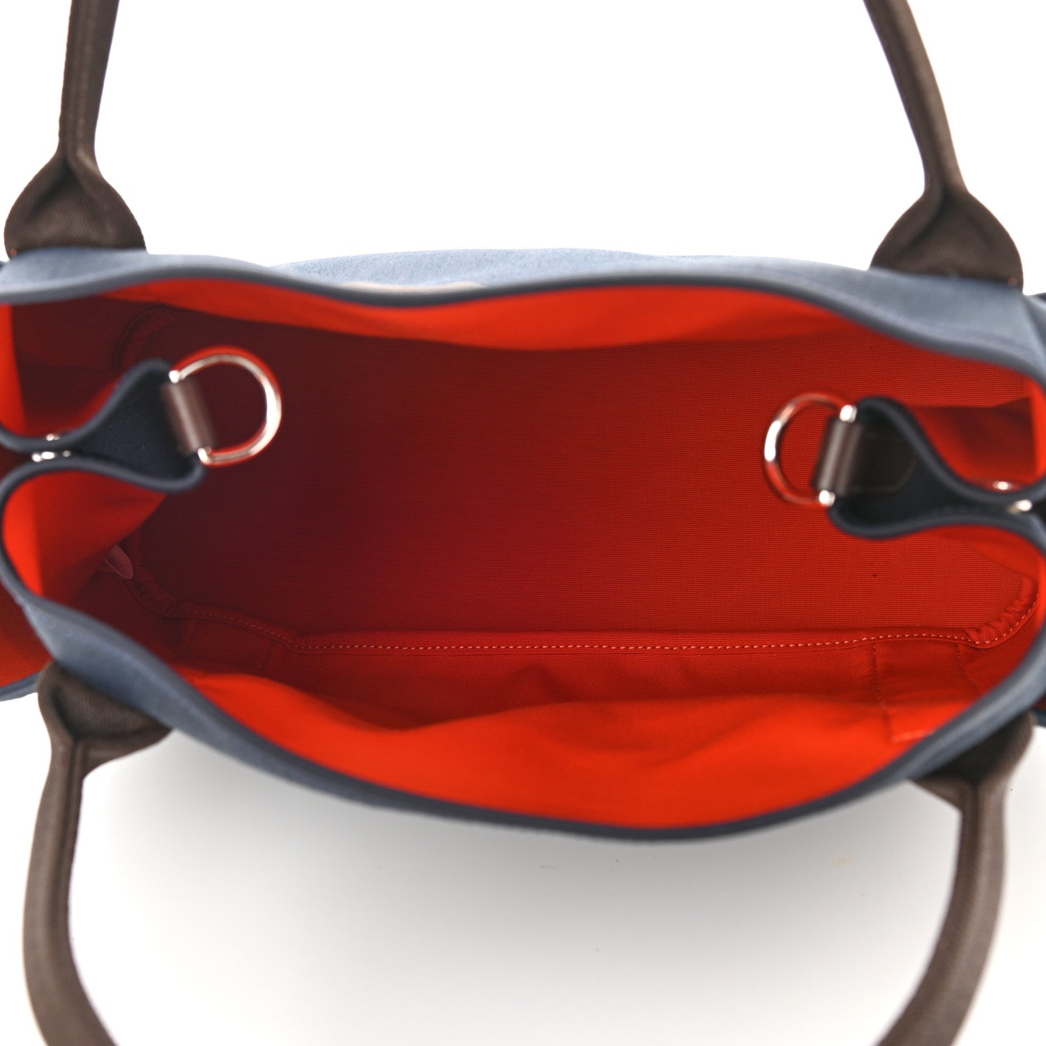 Hermes Toile Sac De Pansage Groom Bleu Navy Feu 6 of 12