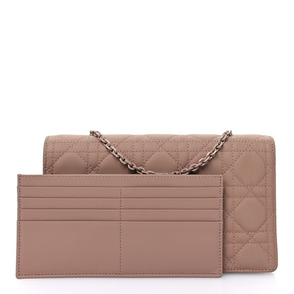 Christian Dior Ultra Matte Calfskin Cannage Lady Dior Clutch Fard 3 of 11