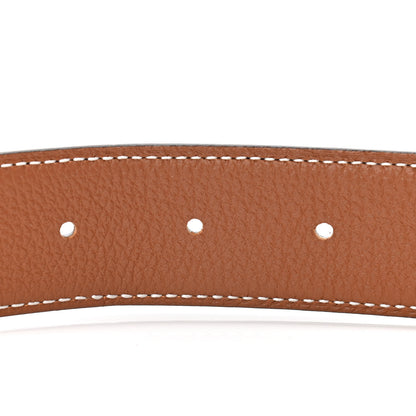 Hermes 135 Togo 32mm Martelee H Belt 85 Black Gold 4 of 4