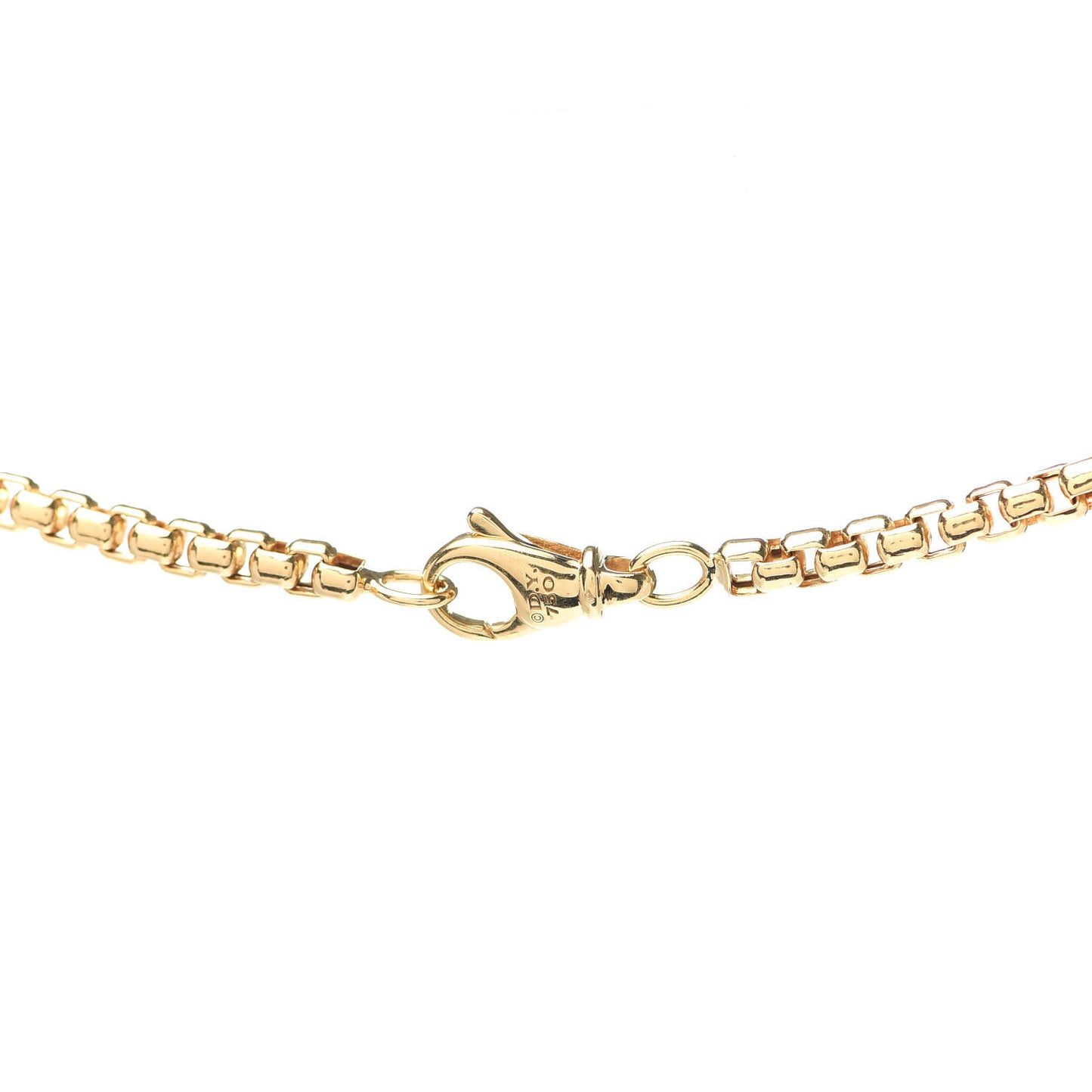 18K Yellow Gold 3.4mm Box Chain Necklace 20"