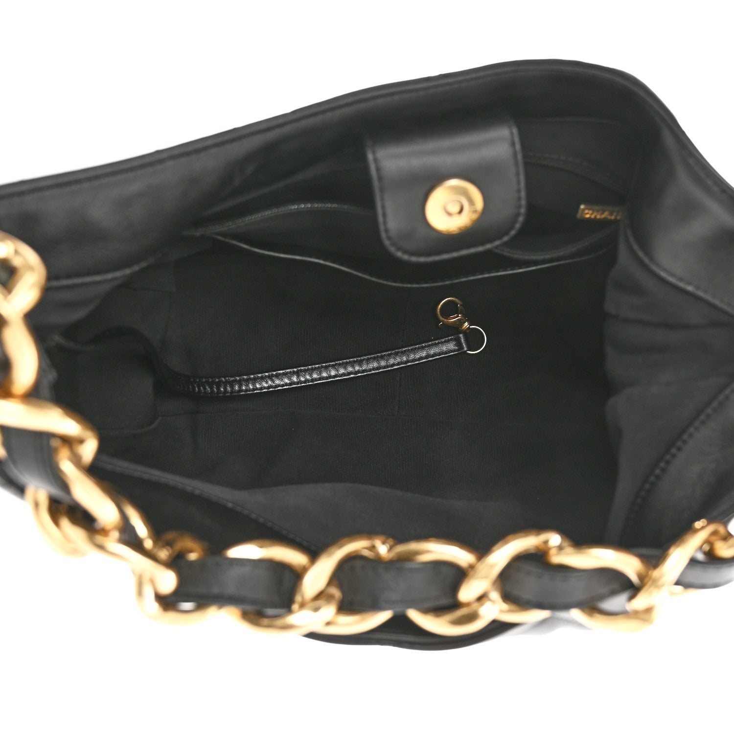 Chanel Lambskin Quilted Large CC Funky Town Hobo Black 5 of 10