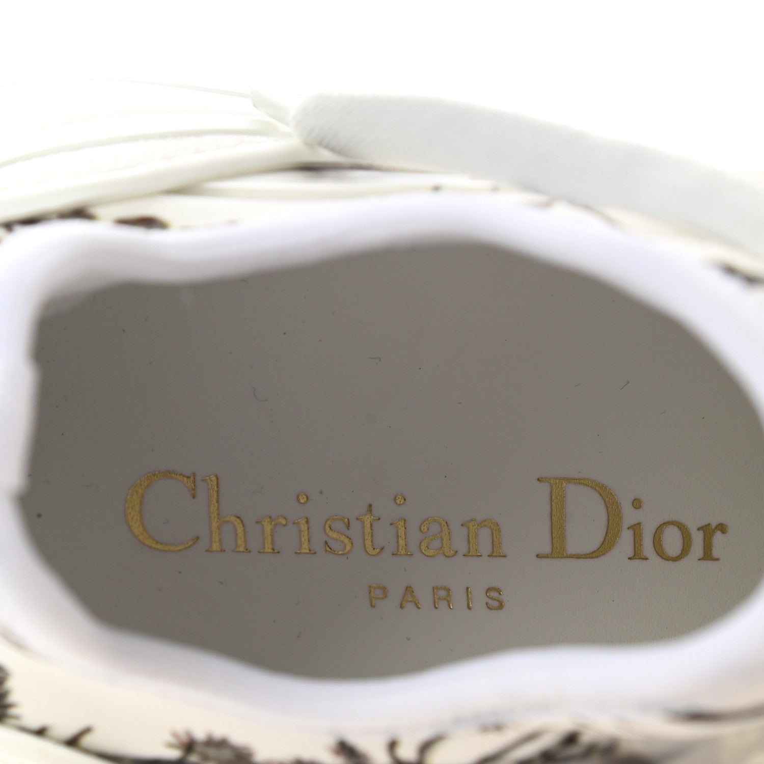 Christian Dior Neoprene Rubber Champetre Print Womens D-Connect Sneakers 35.5 White Multicolor 7 of 9