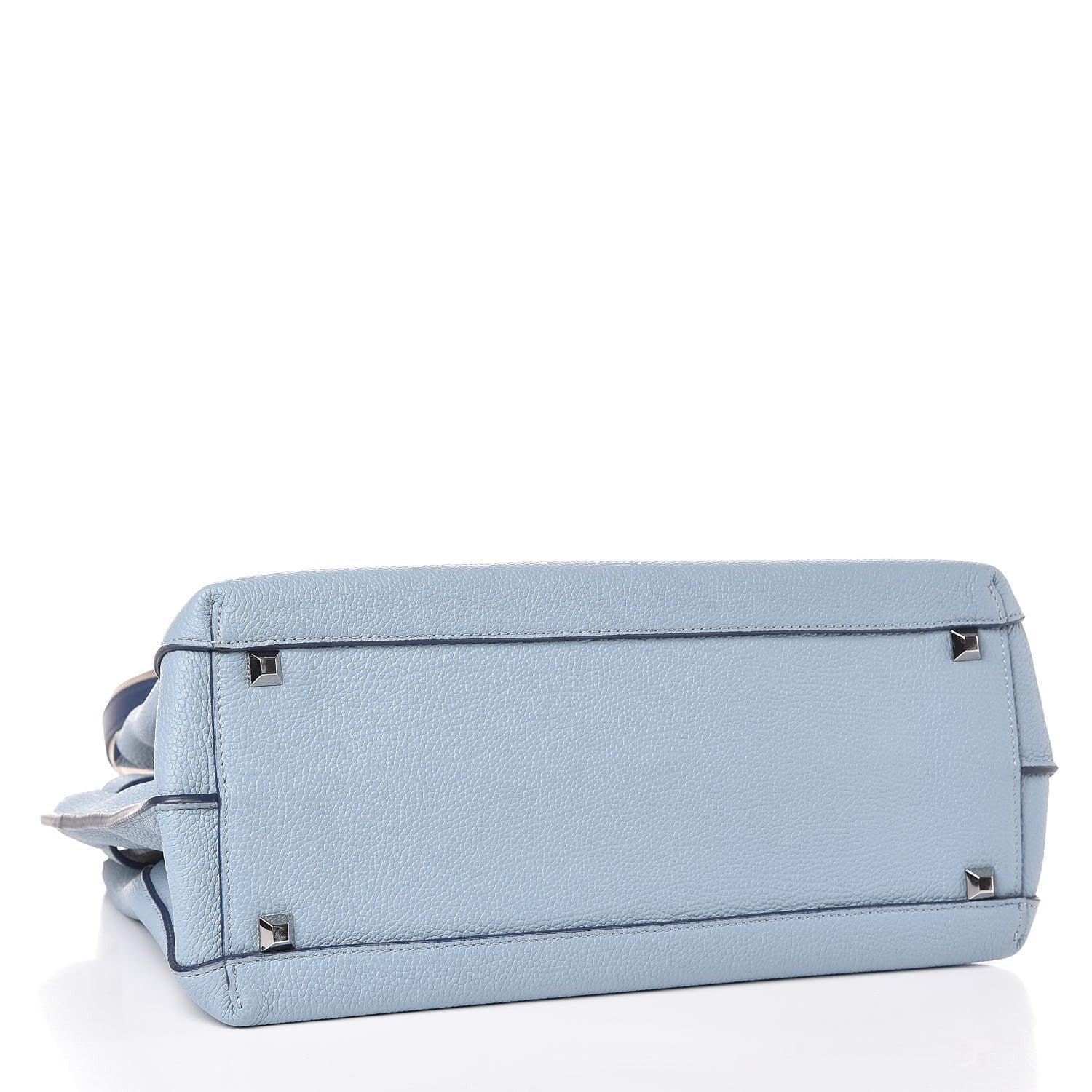 MCM Grained Calfskin Medium Milla Tote Sky Blue 4 of 7