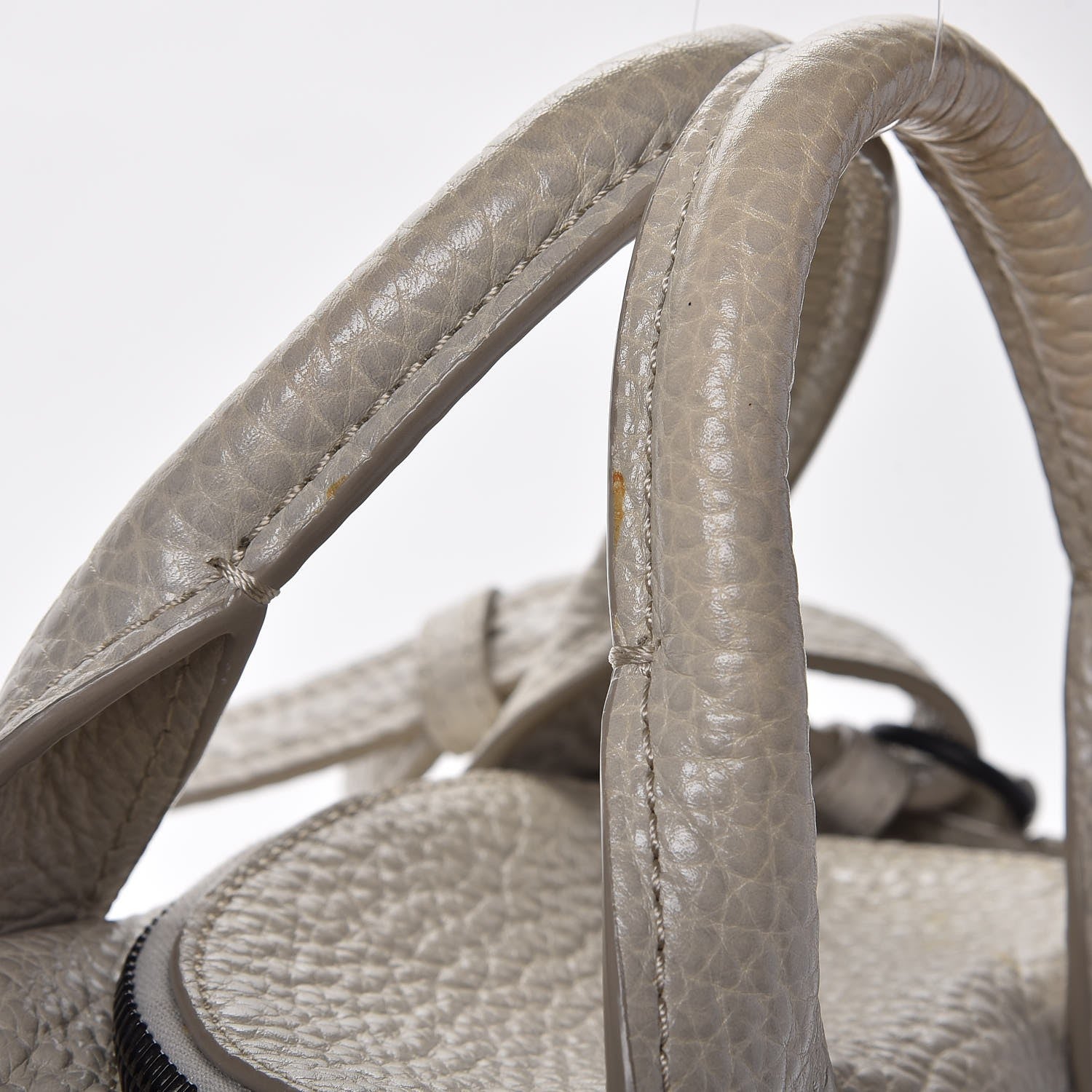 Alexander Wang Pebbled Lambskin Inside Out Rocco Matte Black Hardware Chalk 9 of 11