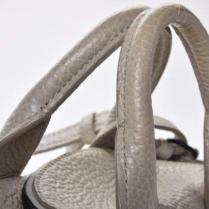 Alexander Wang Pebbled Lambskin Inside Out Rocco Matte Black Hardware Chalk 9 of 11