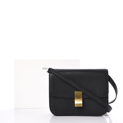 Celine Goatskin Medium Classic Box Flap Bag Black 8 of 8