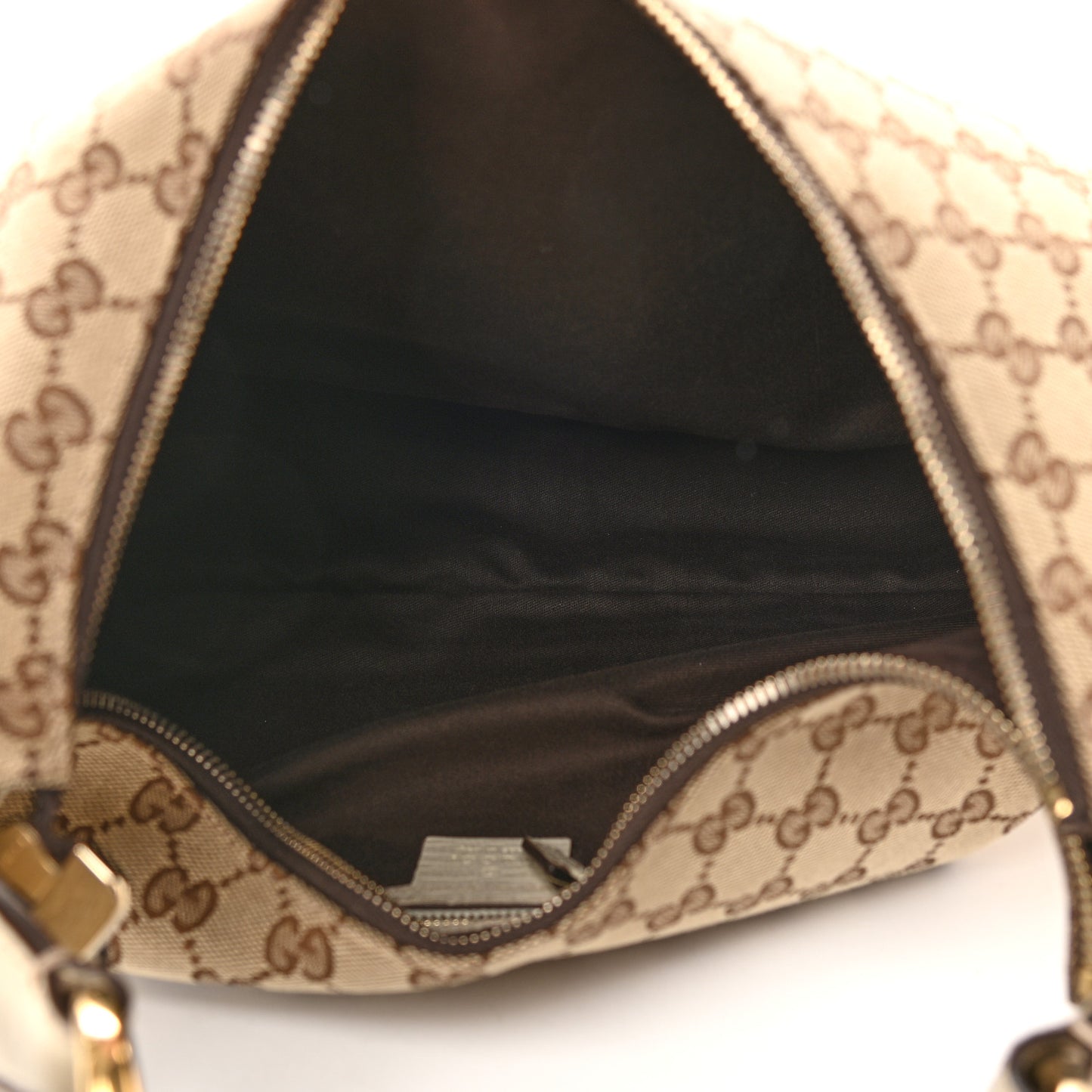 Monogram Medium Horsebit Chain Hobo Off White