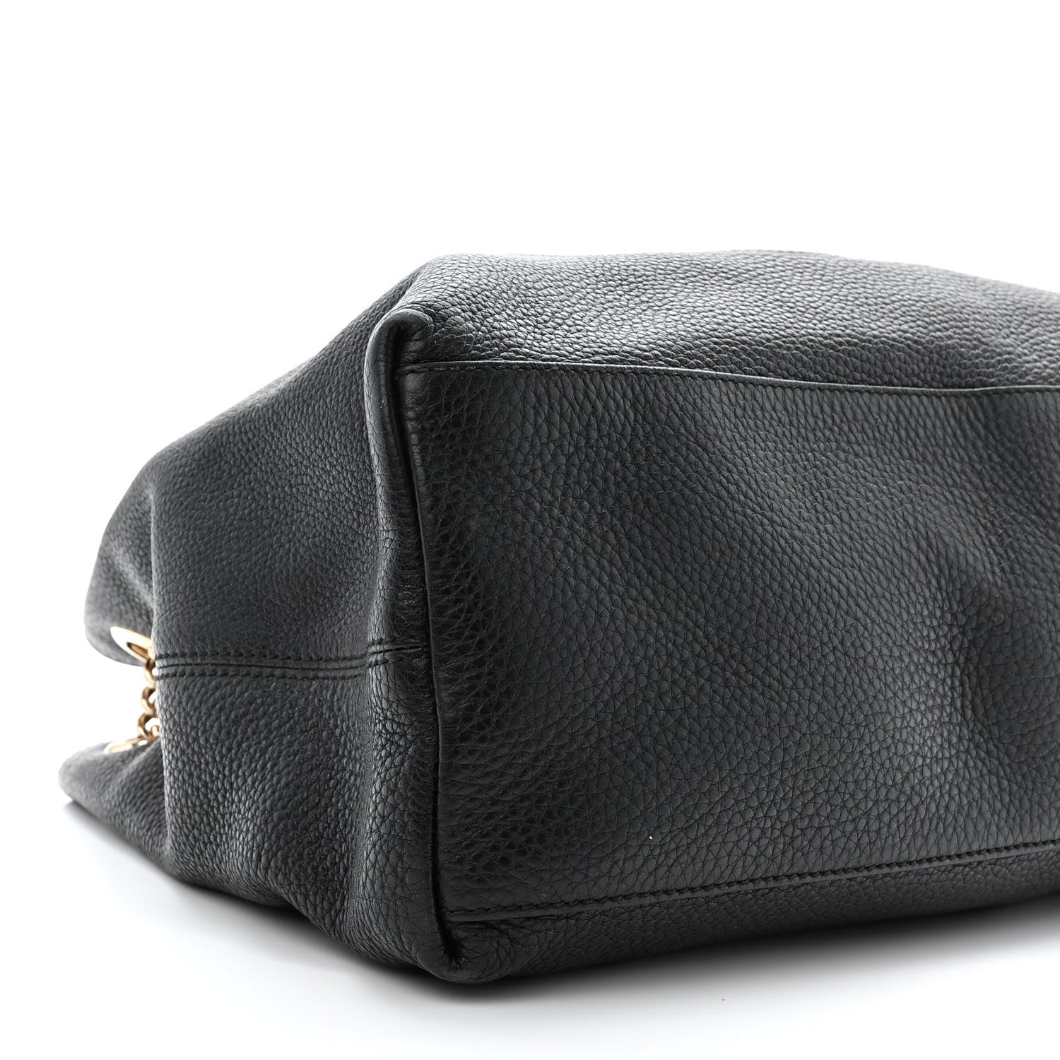 Gucci Pebbled Calfskin Medium Soho Chain Shoulder Bag Black 11 of 12