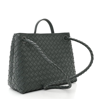 Bottega Veneta Nappa Intrecciato Medium Andiamo Shoulder Bag Slate 3 of 10