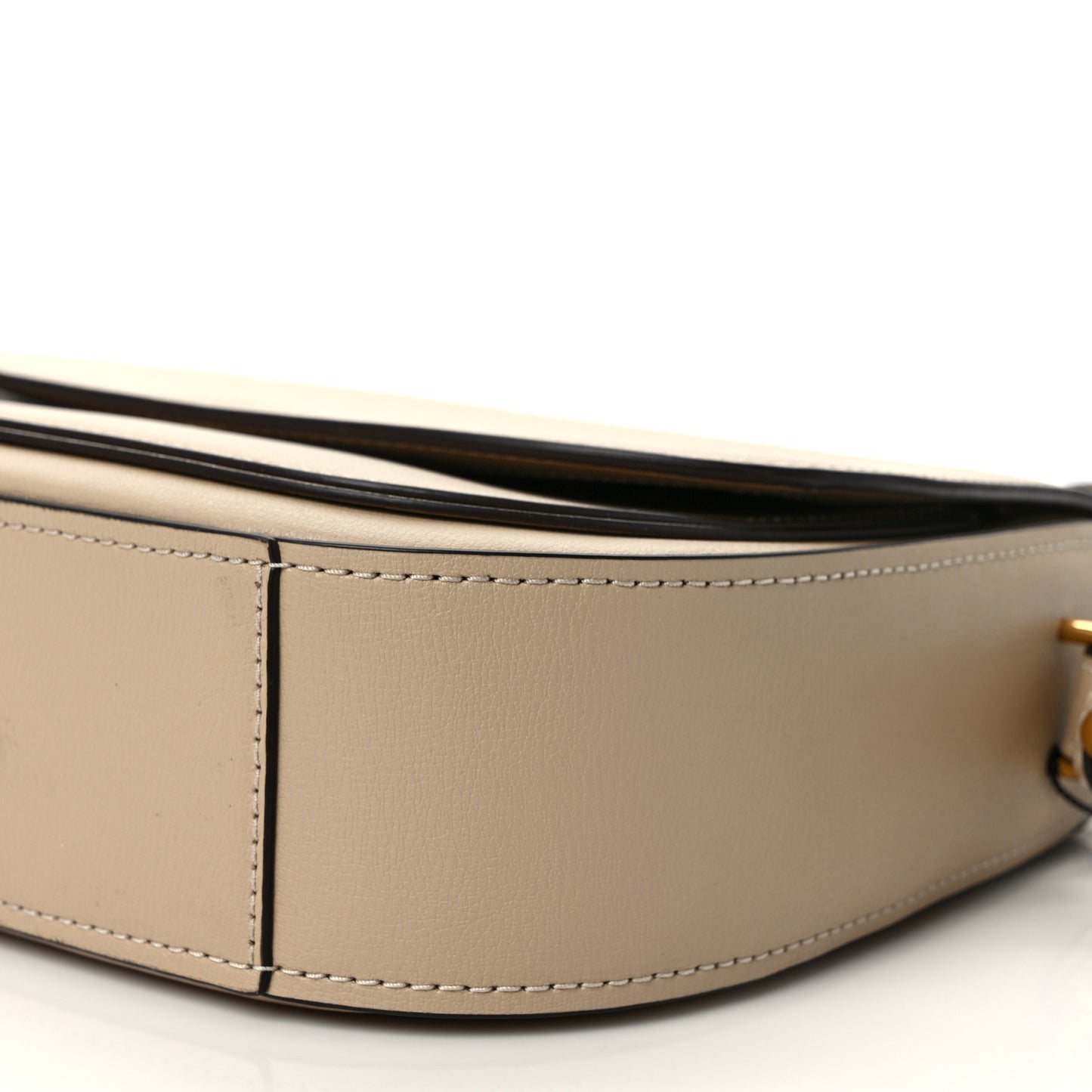 Calfskin Mini Rider Crossbody Beige
