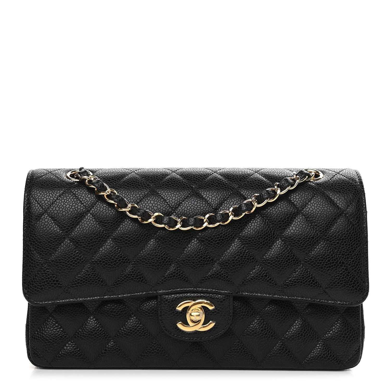 Chanel Caviar Quilted Medium Double Flap Black 1 of 11