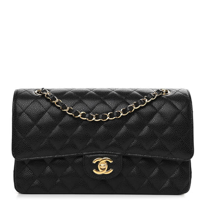 Chanel Caviar Quilted Medium Double Flap Black 1 of 11