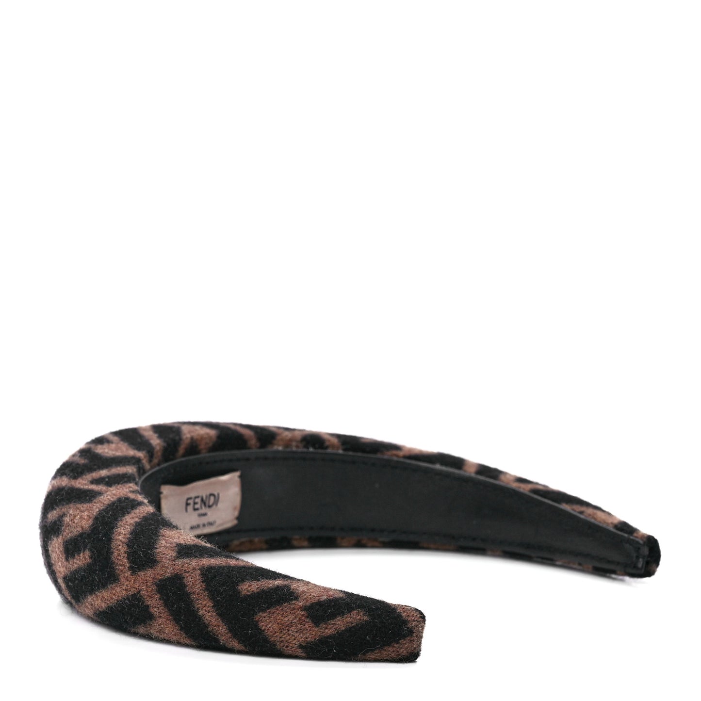 Wool Cashmere FF Logo Headband Tobacco