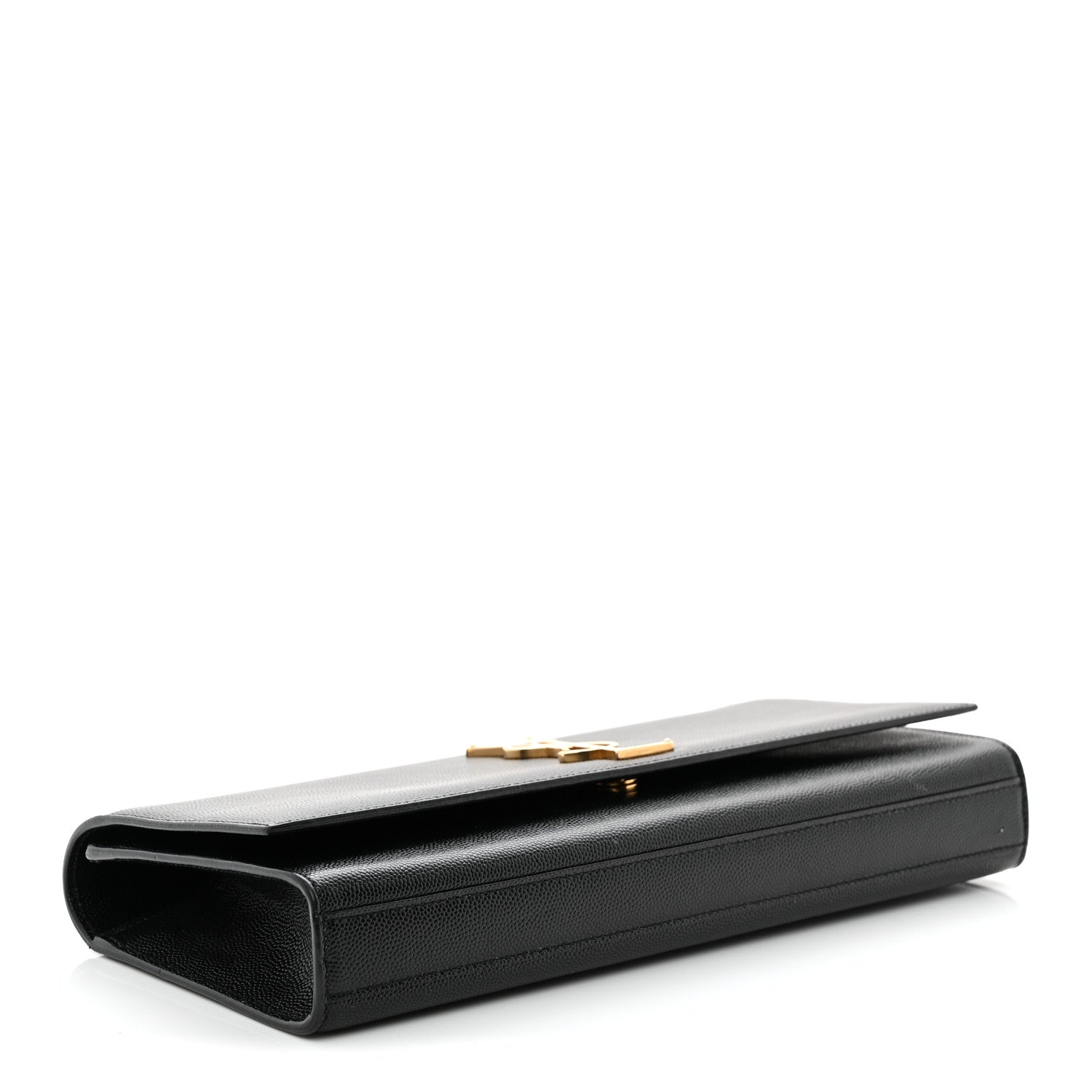 Saint Laurent Grain De Poudre Monogram Cassandre Clutch Black 4 of 17