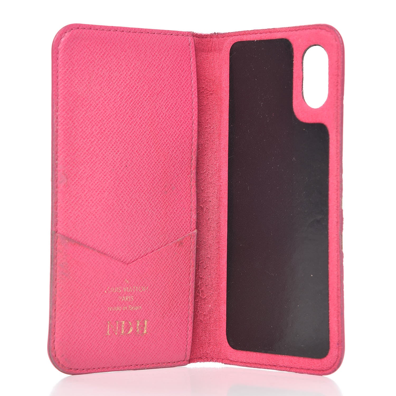 Louis Vuitton Monogram iPhone X Folio Case Rose Pop 5 of 12