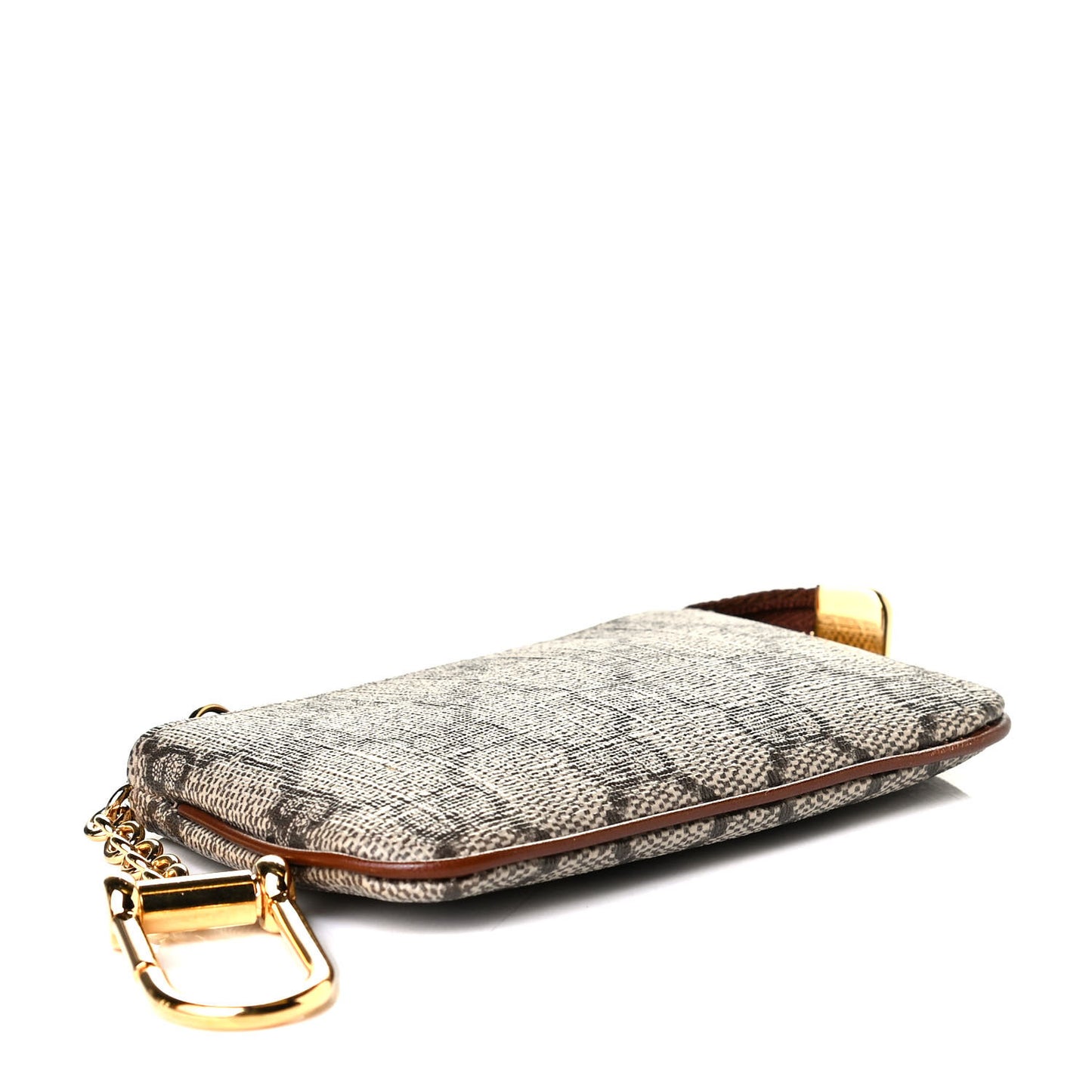 GG Supreme Monogram Key Case Brown