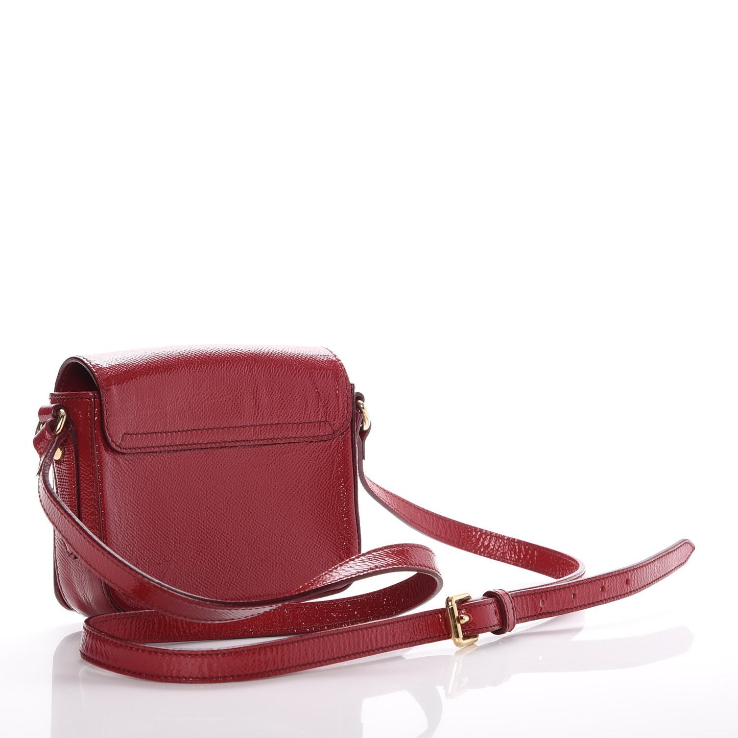 Patent London Crossbody Bag Alizarin Crimson