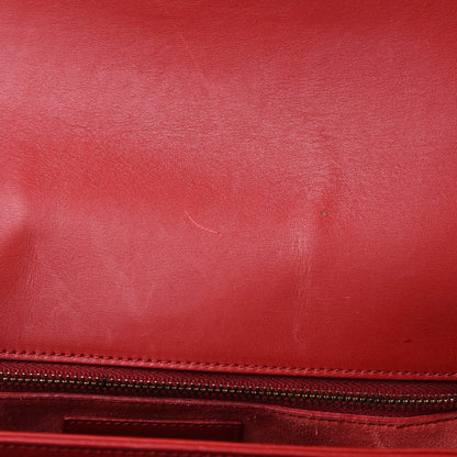 Saint Laurent Smooth Calfskin Medium Classic Monogram Universite Bag Red 13 of 19