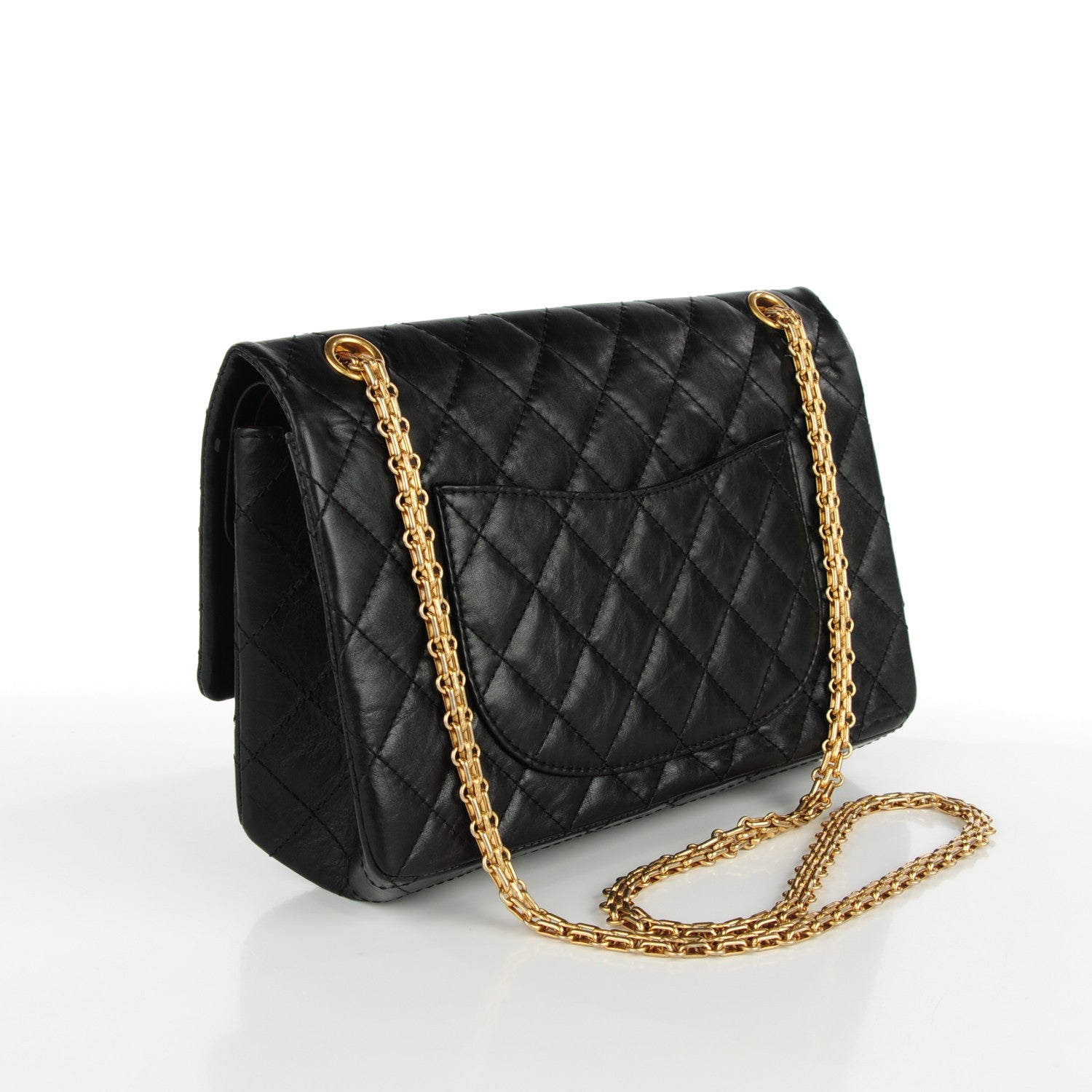 Chanel Aged Calfskin Quilted 2.55 Reissue 226 Flap Black 3 of 9