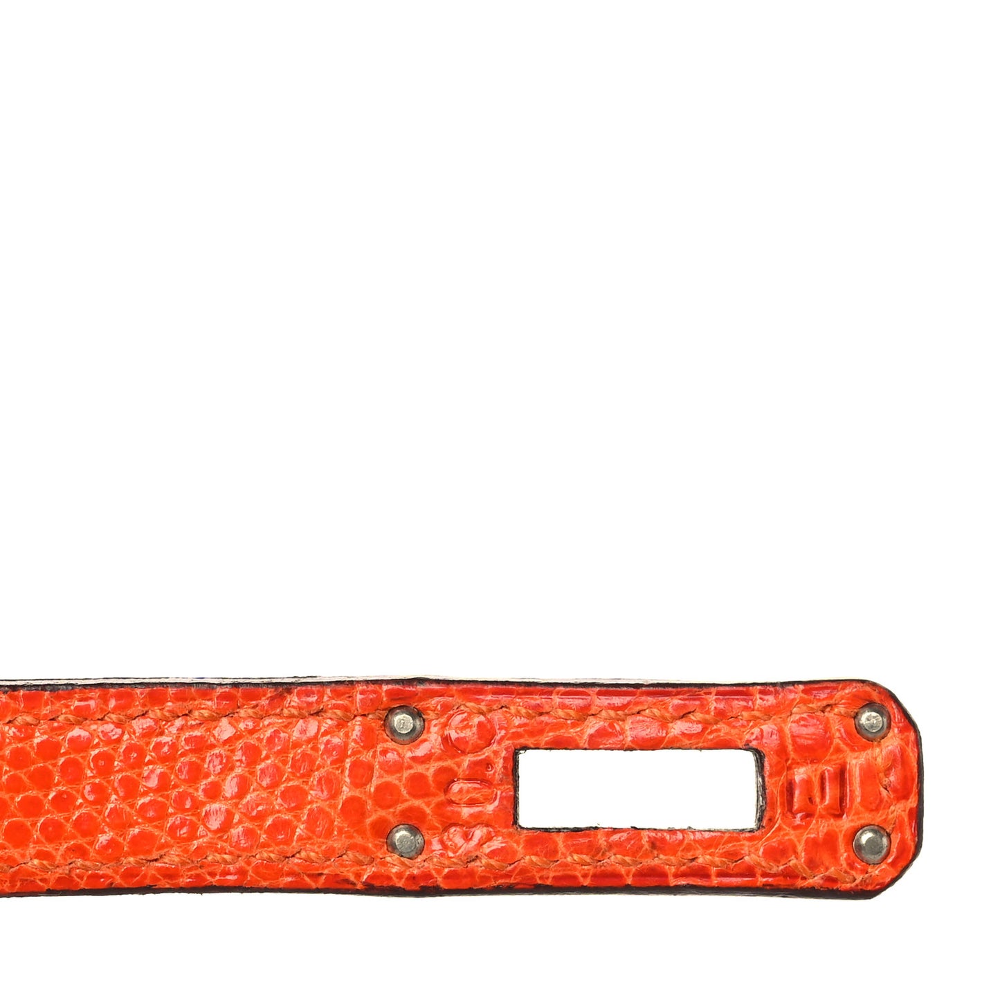 Lizard Birkin 25 Orange