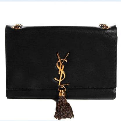 Saint Laurent Calfskin Medium Classic Monogram Kate Tassel Satchel Black 1 of 8