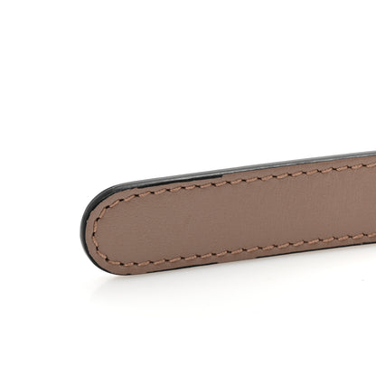 Gucci Plutone Calfskin Double G Reversible 20mm Belt 70 28 Porcelain Rose Black 7 of 7