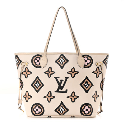 Louis Vuitton Monogram Giant Wild At Heart Neverfull MM Creme 1 of 14