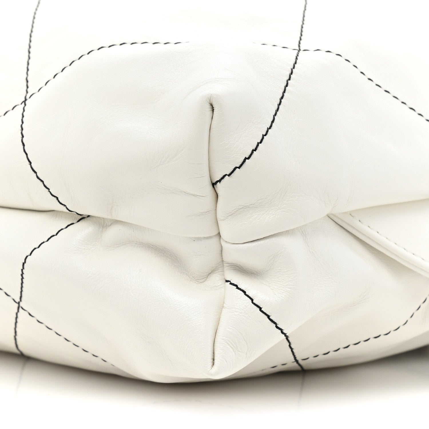 Chanel Shiny Calfskin Quilted Chanel 22 Backpack White Black 8 of 9