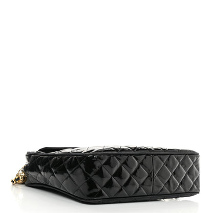 Chanel Patent Quilted Tassel Camera Case Black 4 of 14