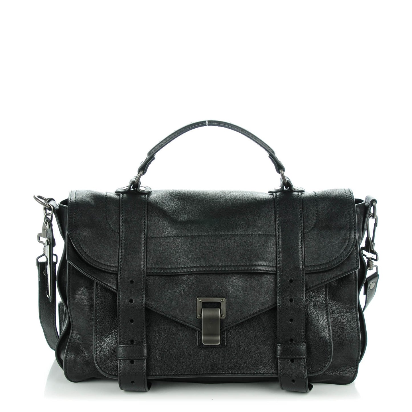 Lambskin Medium PS1 Satchel Black