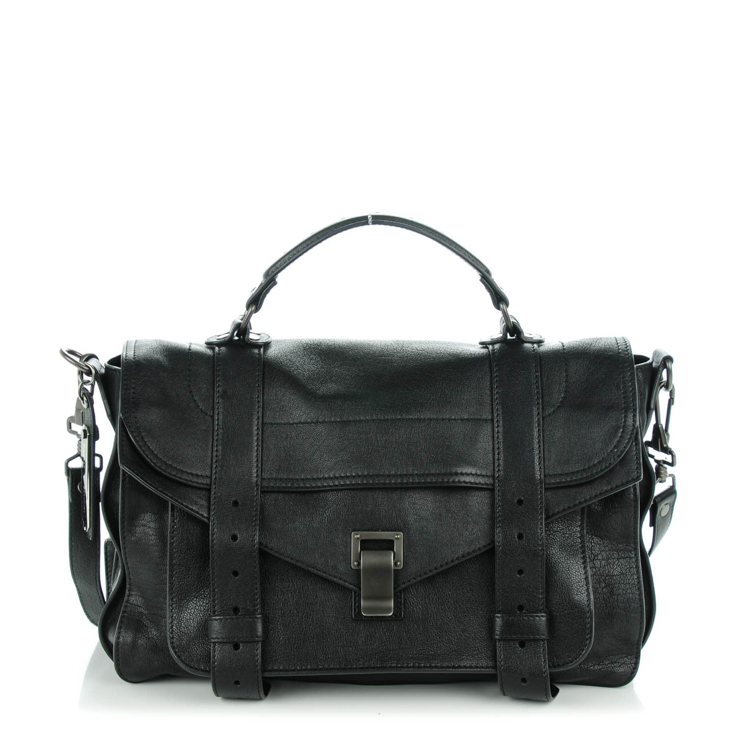 Proenza Schouler Lambskin Medium PS1 Satchel Black 1 of 8