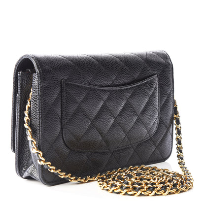 Chanel Caviar Quilted Wallet On Chain WOC Black 2 of 12