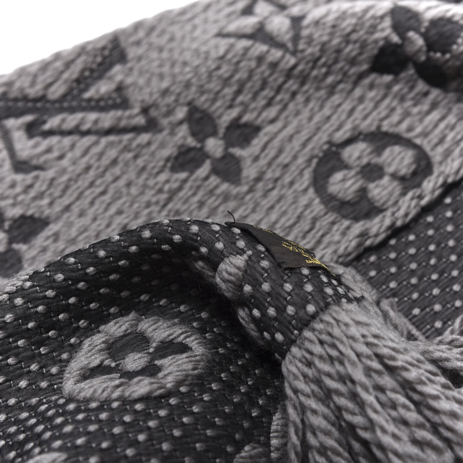 Louis Vuitton Wool Silk Logomania Scarf Verone 4 of 5