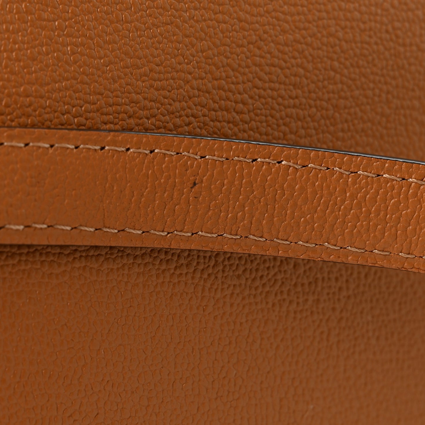 Grained Calfskin Mini Brillant Satchel Natural