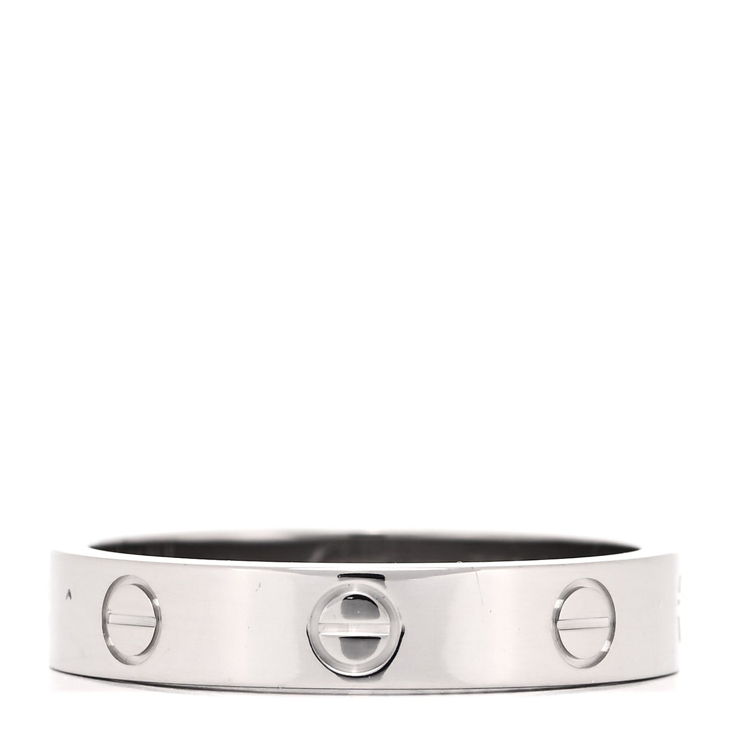 18K White Gold 3.5mm LOVE Wedding Band Ring 57 8