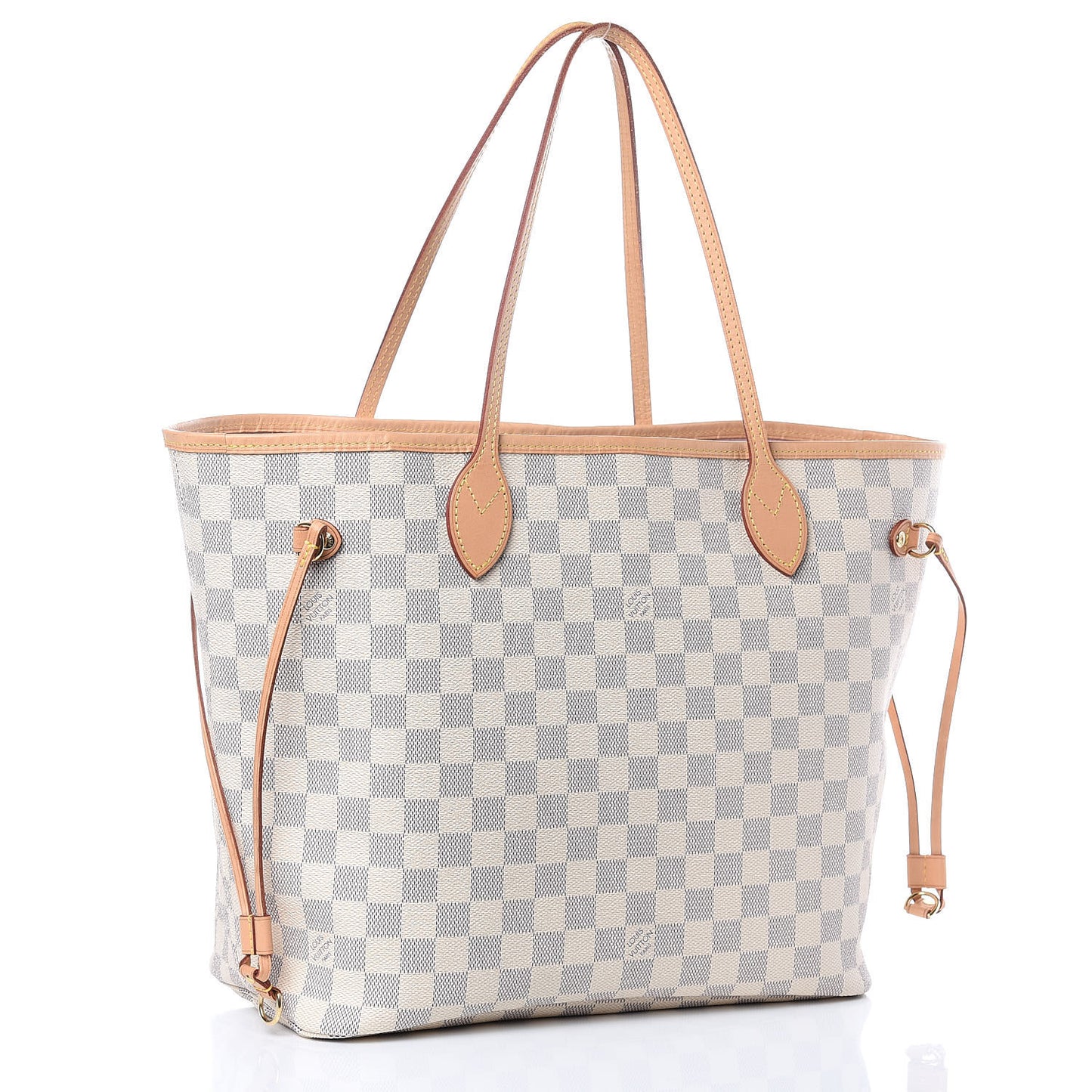 Damier Azur Neo Neverfull MM Rose Ballerine