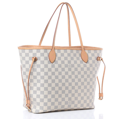 Louis Vuitton Damier Azur Neo Neverfull MM Rose Ballerine 4 of 13