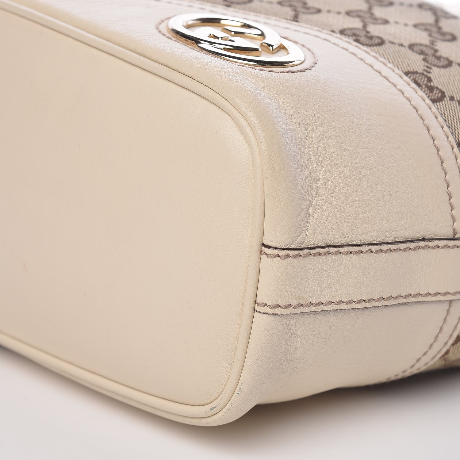 Gucci Monogram Medium New Britt Hobo Off White 9 of 10